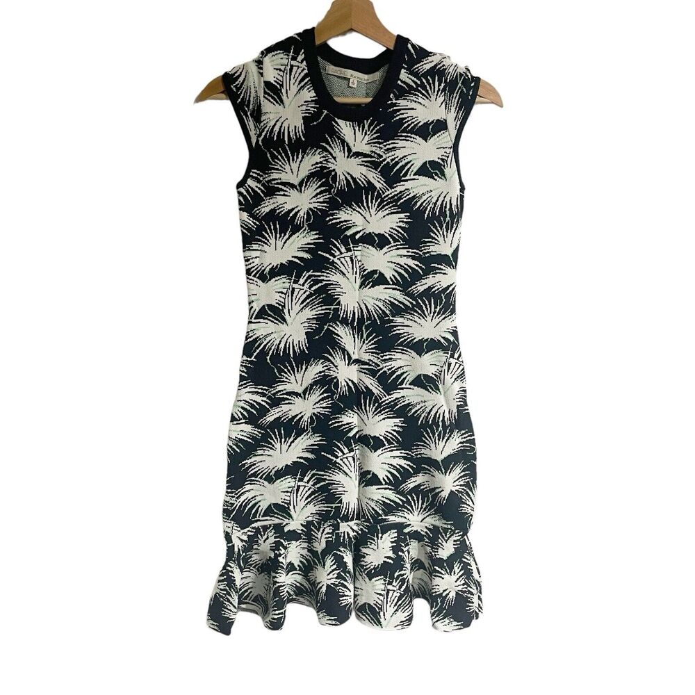 RACHEL ROY Small Navy Splash Print Knit Dress NWT‎ Figure Hugging Bodycon
